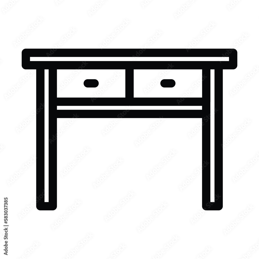 table living room line icon vector illustration table living room line icon vector illustration