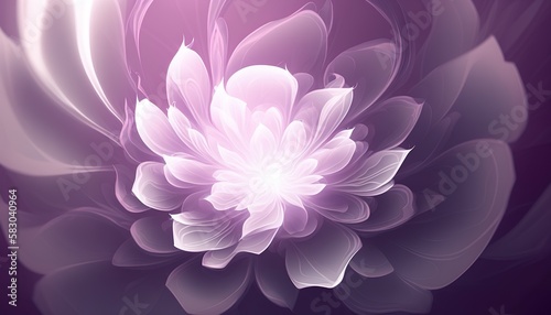 modern Abstract violet flower basckground . Creative illustration.  Ai Generate 