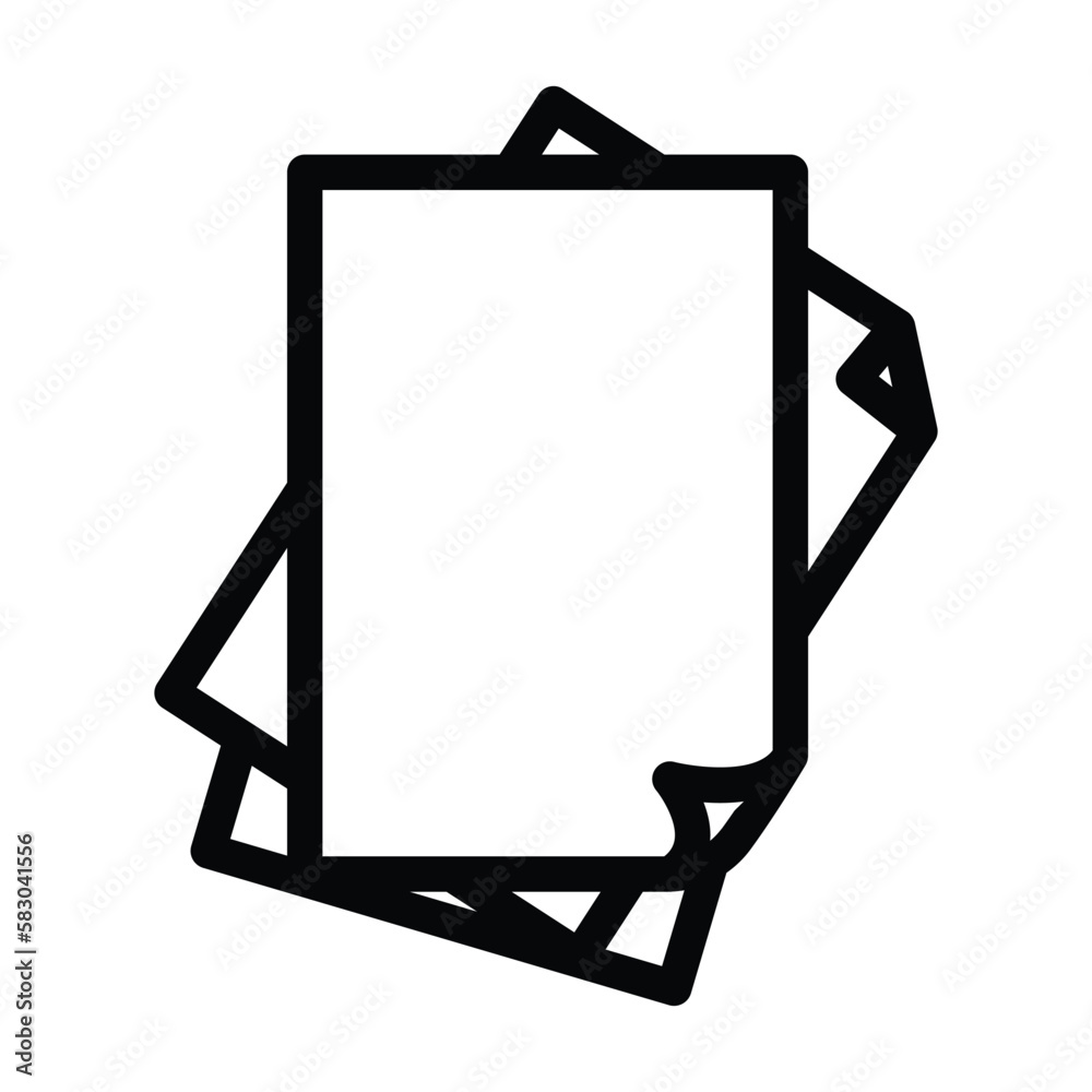 sheet paper document line icon vector illustration sheet paper document line icon vector illustration