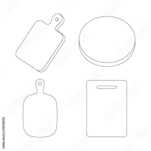 cutting board icon vektor