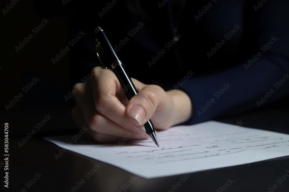 writing hand writing papers writing work study creativity signature generative ai writing hand writing papers writing work study creativity signature generative ai