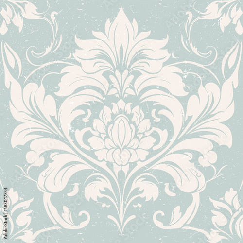 Vector damask seamless pattern background. Classical luxury old fashioned damask ornament  royal victorian seamless texture for wallpapers  textile  wrapping. Exquisite floral baroque template.