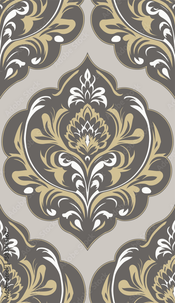 Vector damask seamless pattern background. Classical luxury old fashioned damask ornament, royal victorian seamless texture for wallpapers, textile, wrapping. Exquisite floral baroque template. Vector damask seamless pattern background. Classical luxury old fashioned damask ornament, royal victorian seamless texture for wallpapers, textile, wrapping. Exquisite floral baroque template.