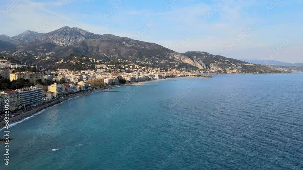 French Riviera video. Menton - border of Italy French Riviera video. Menton - border of Italy