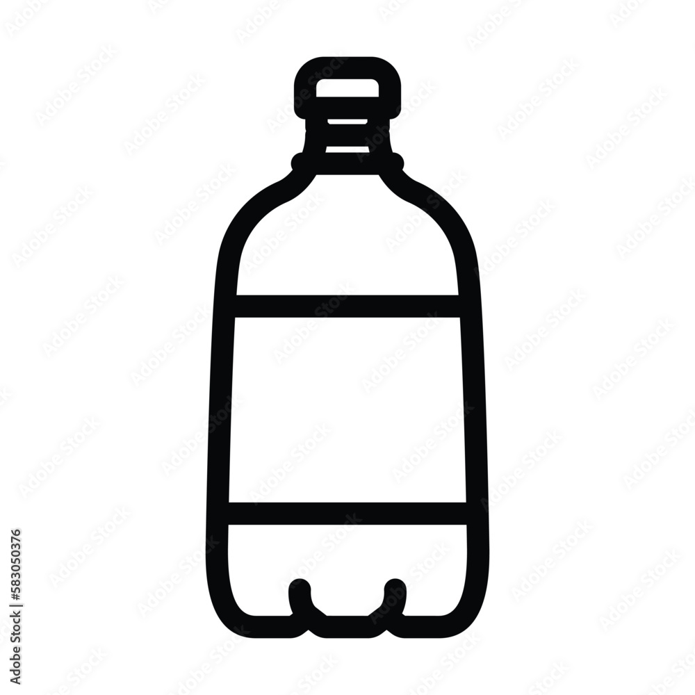 soda plastic bottle line icon vector illustration soda plastic bottle line icon vector illustration