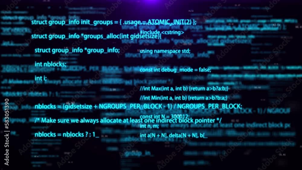 Internet information code program and data stream scroll Internet information code program and data stream scroll