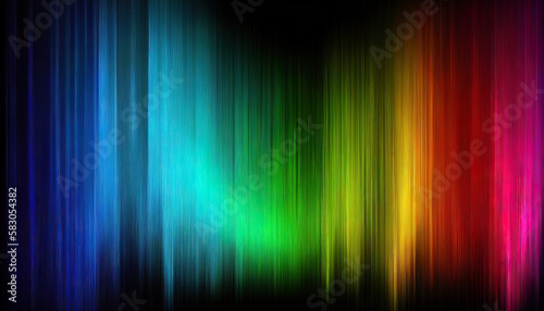 Wallpaper with rainbow gradient colors. Ai generated.