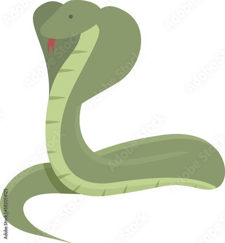 King cobra icon cartoon vector. Snake head. Venom mascot