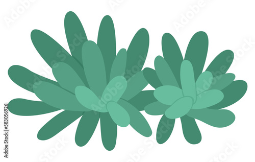 Vector green sea anemone icon. Under the sea illustration with cute actinia seaweeds. Ocean plant clipart. Cartoon underwater or marine clip art for children isolated on white background.
