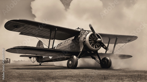 The beauty and daring of the smoke squadrons planes Generative AI 