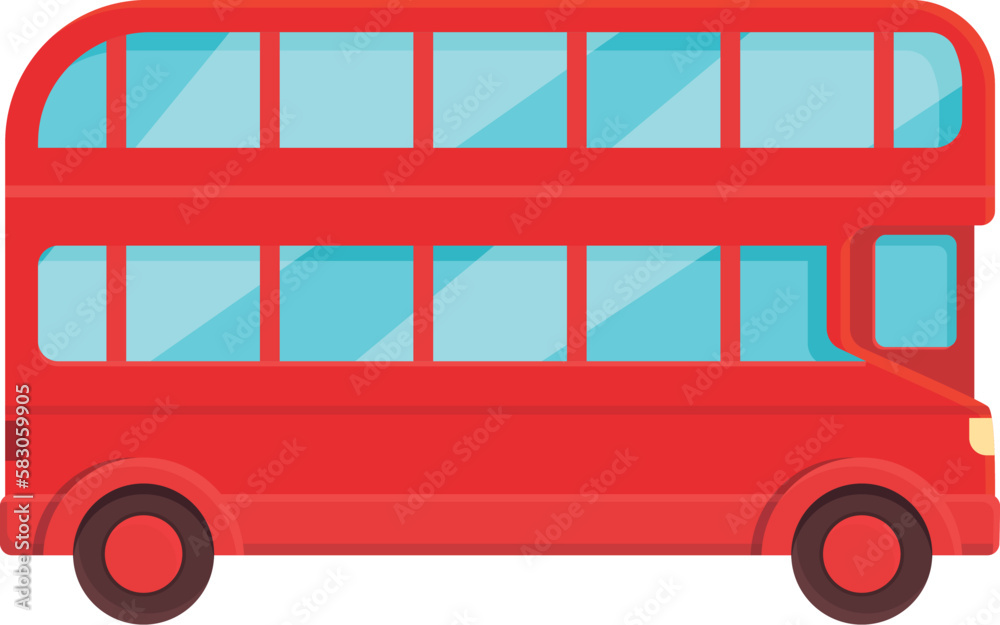 British london bus icon cartoon vector. Uk tour. English city
