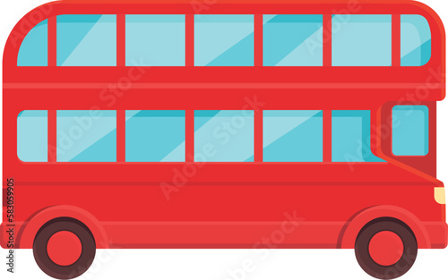 British london bus icon cartoon vector. Uk tour. English city