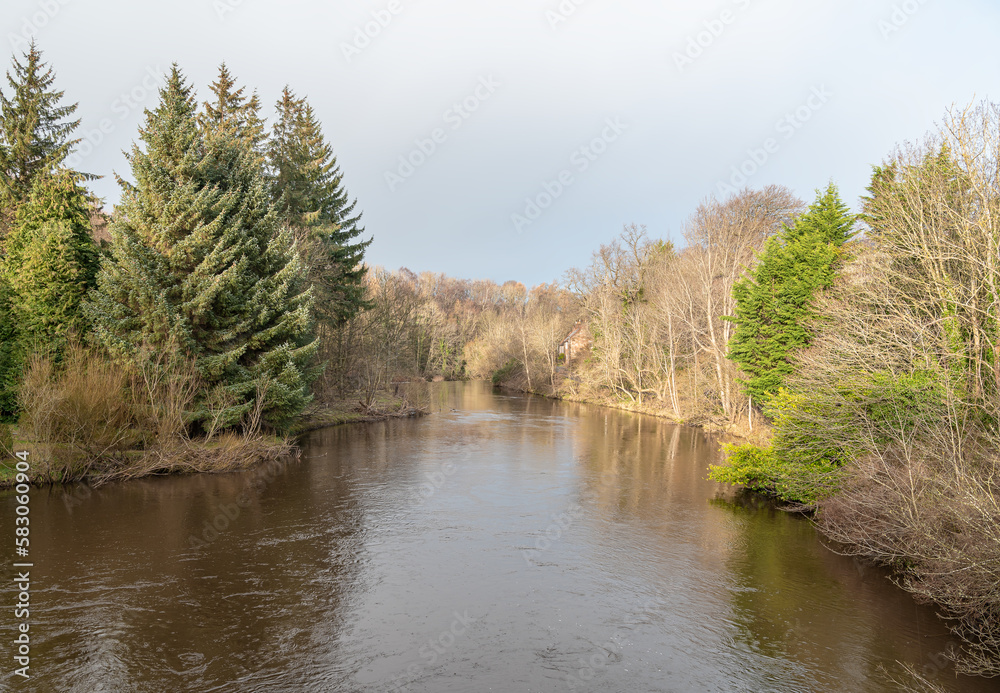 The River Almond at Cramond in Edinburgh, Scotland The River Almond at Cramond in Edinburgh, Scotland