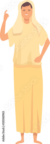 Greek woman icon cartoon vector. God myth. Olympic legend
