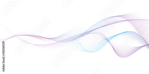 Fototapeta Naklejka Na Ścianę i Meble -  Modern abstract glowing wave background. Dynamic flowing wave lines design element. Futuristic technology and sound wave pattern. PNG file.