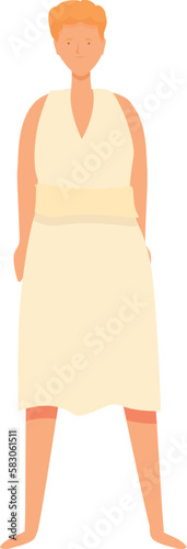 Perseus icon cartoon vector. Greek god. Myth legend