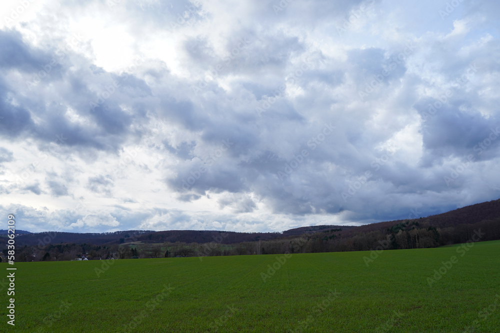 Idyllische Landschaft im Weserbergland Idyllische Landschaft im Weserbergland