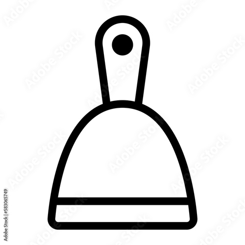 scraper line icon