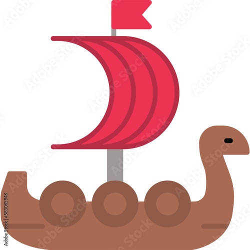 Viking Ship Icon