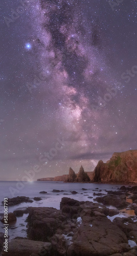 Milky Way over Duncansby Stacks
