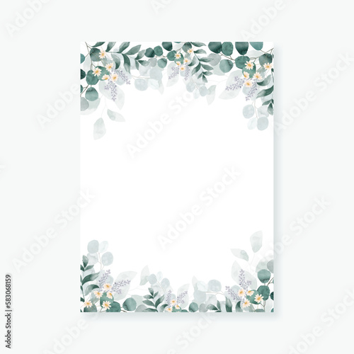 Floral background. wedding invitation posters template