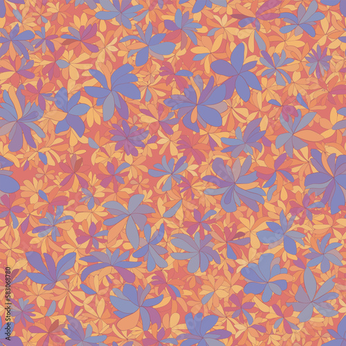 Seamless repeating pattern of flowers