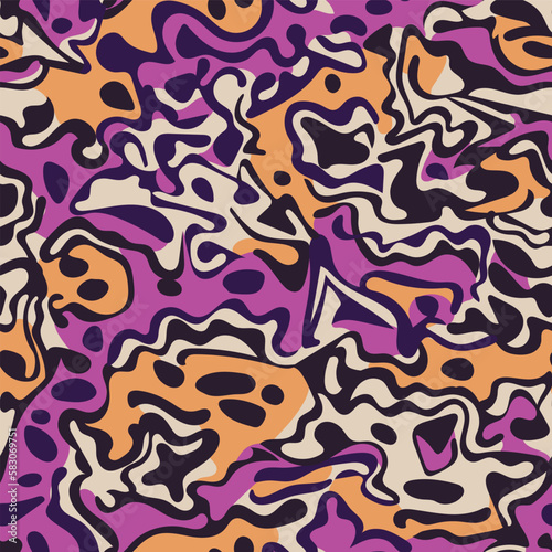 An abstract, geometric seamless pattern