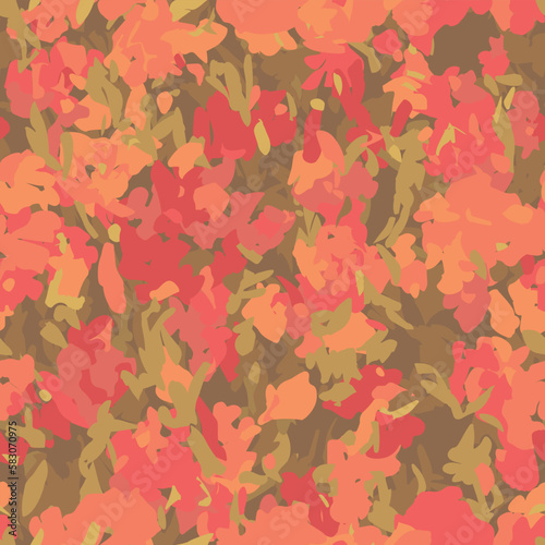 Seamless repeating pattern of flowers
