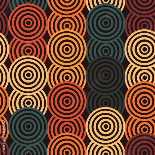 An abstract, geometric seamless pattern