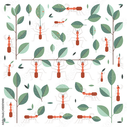 Leaf Cutter Working Ants Team Design Set