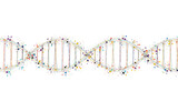DNA. Medical science, genetic biotechnology, chemistry biology. Innovation technology concept and nano technology background