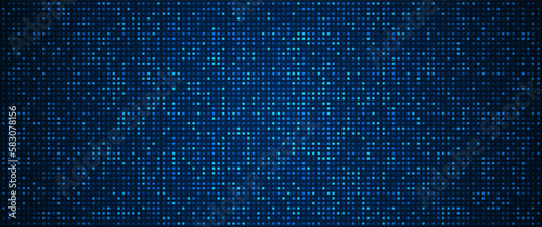 Digital technology background. Digital data square blue pattern pixel background