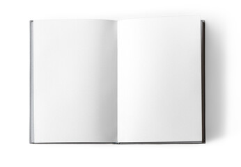 opened book blank notebook copy space  open diary text space