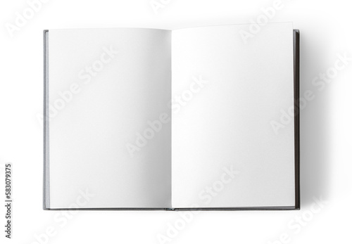 opened book blank notebook copy space  open diary text space
