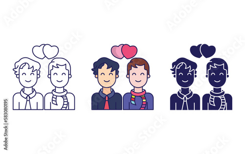 Couple vector icon