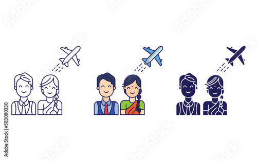 Couple vector icon