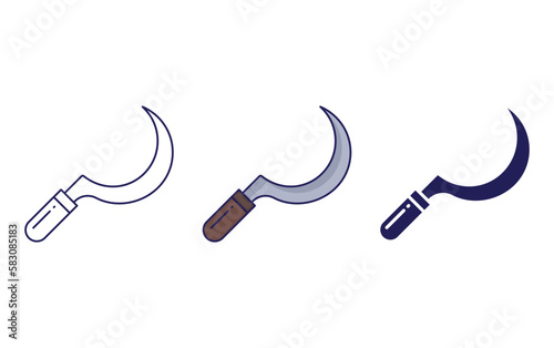 Sickle vector icon