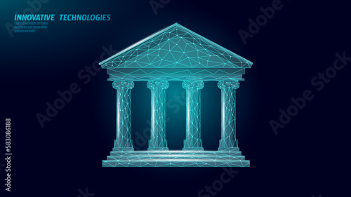 Financial bank web online payment. Money exchange investment deposit information technology. Blue abstract web internet electronic payment vector illustration