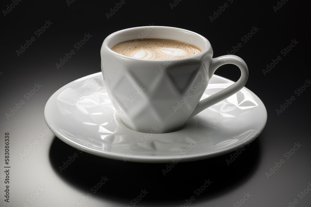 Hexagonal Cup of Coffee - Generative AI Hexagonal Cup of Coffee - Generative AI