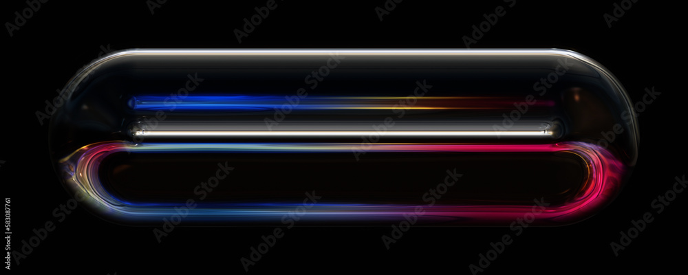 Fantastic illustrated glass design background object Fantastic illustrated glass design background object