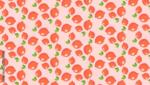 Pattern is an orange fruit