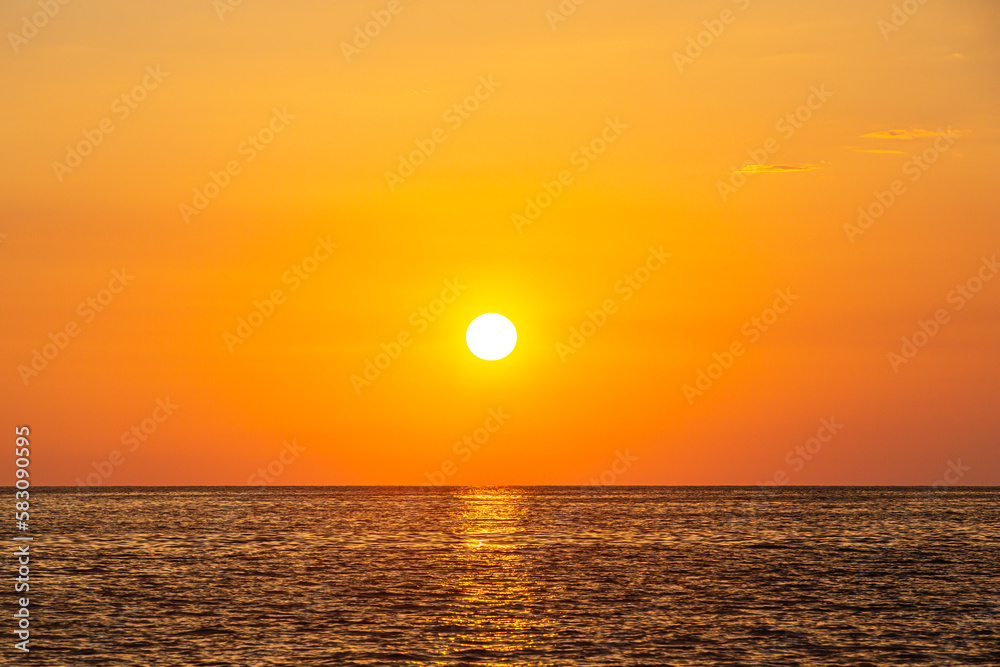 Lagouvardos, Greece sunset on the sea