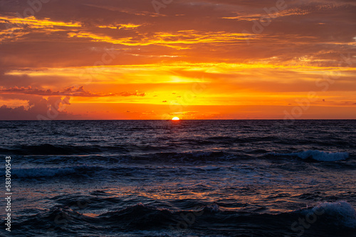 Lagouvardos  Greece sunset over the sea