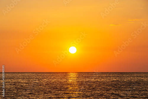Lagouvardos  Greece sunset on the sea
