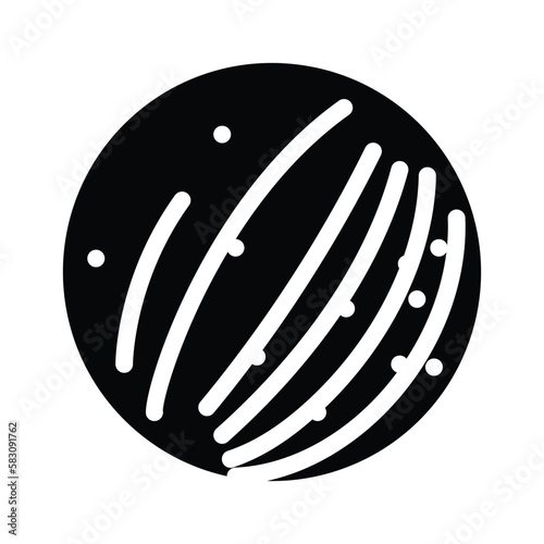 mercury planet glyph icon vector illustration