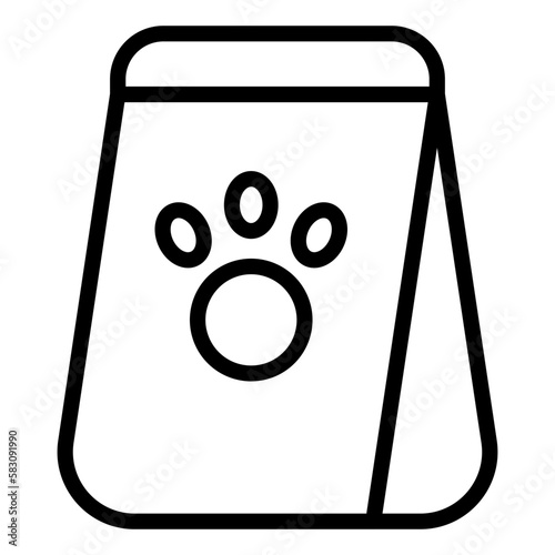 Tierfutter icon schwarz