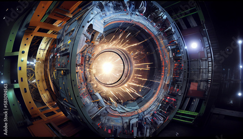 Part of The Large Hadron Collider.