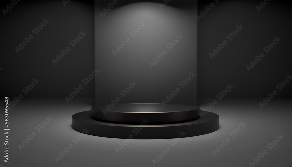 Black pedestal for showcasing your items Black pedestal for showcasing your items