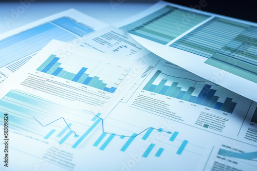 Financial Charts on Paper