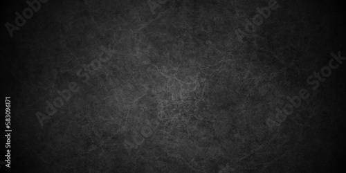  Black stone concrete grunge texture and backdrop background anthracite panorama. Panorama dark grey black slate background or texture. 